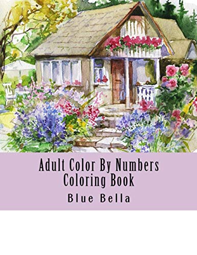 Adult Color By Numbers Coloring Book Easy Large Print Mega Jumbo Coloring Book Of Floral Flowers 