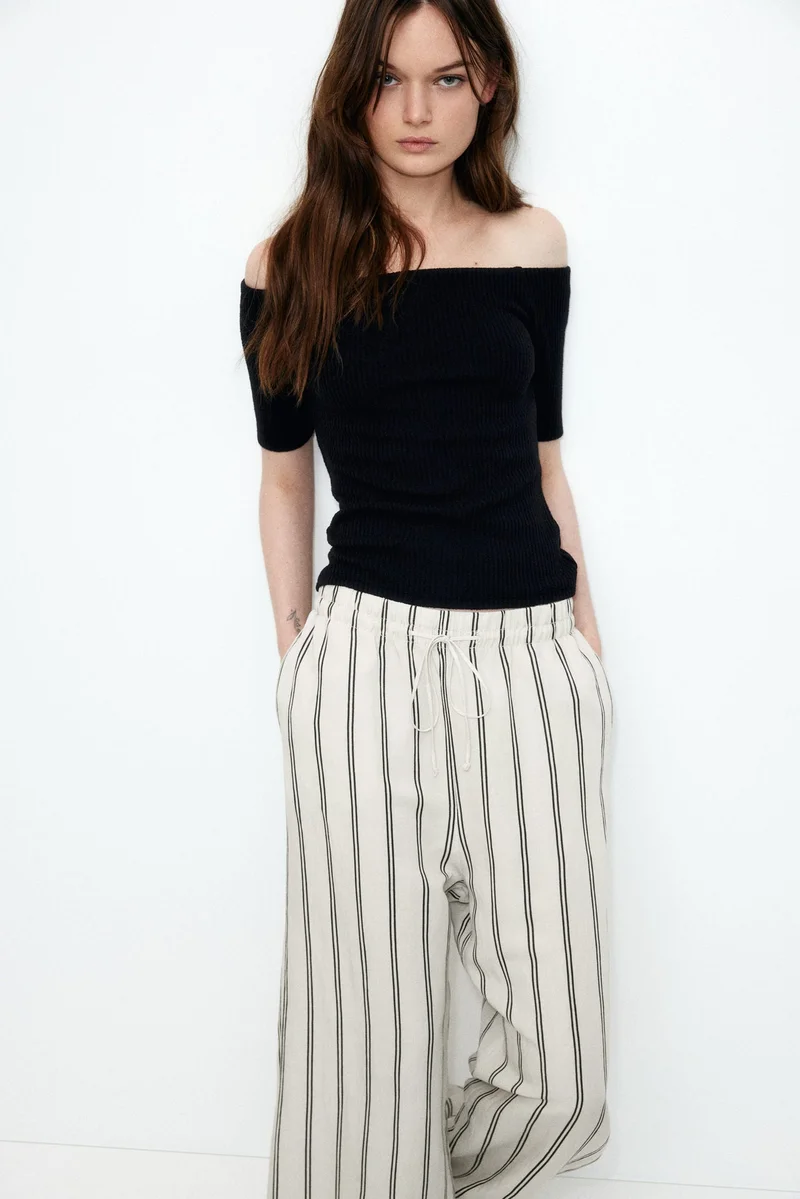 H&M Linen-blend trousers