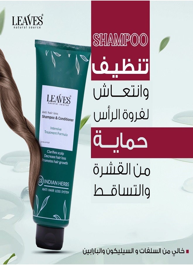 LEAVES - Anti Hair Loss Shampoo & Conditioner 250ml - Image 1