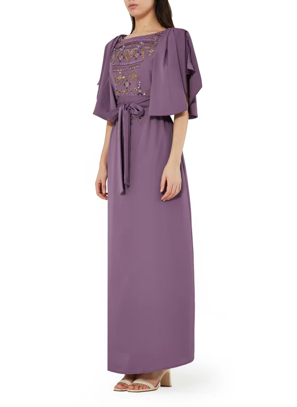 امري Embroidered Long Dress