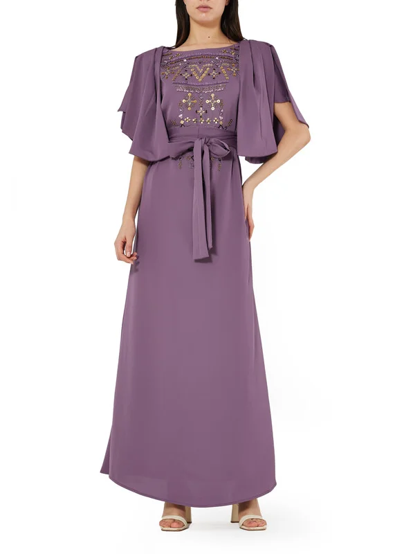 امري Embroidered Long Dress