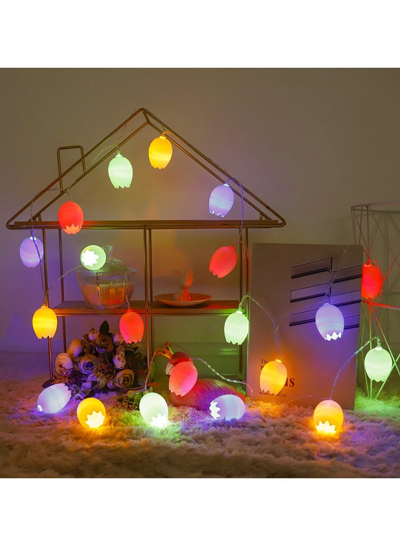 KUYING Eggshell Lighting Hanging LED Small Colored Light  - Image 2