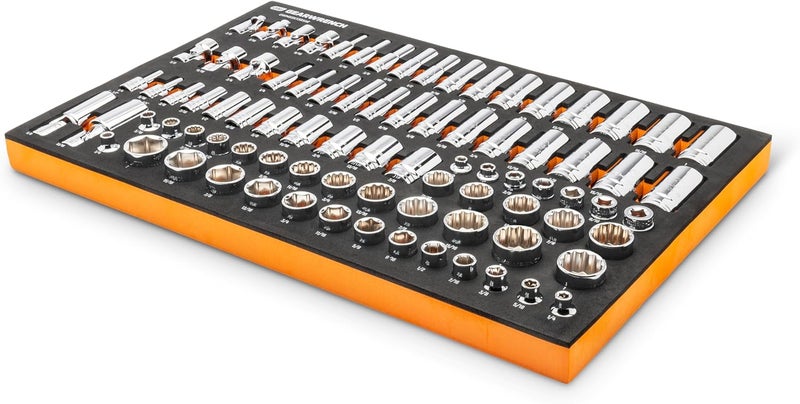 GEARWRENCH 85 Piece 38 Drive Master SAE Socket Set in Foam Storage Tray  GWMSSKT38SAE - Image 3