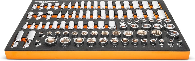 GEARWRENCH 85 Piece 38 Drive Master SAE Socket Set in Foam Storage Tray  GWMSSKT38SAE - Image 4