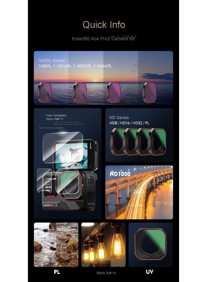 Insta360 Ace Pro 2 Filter Kit Compatible - Image 4