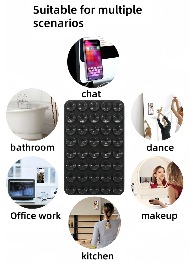 Black Silicone Pad High-Quality Non-Slip Accessory for Secure Phone Mounting, Ideal for Stable Viewing and Hands-Free Use on Various Surfaces Pad  - Image 3