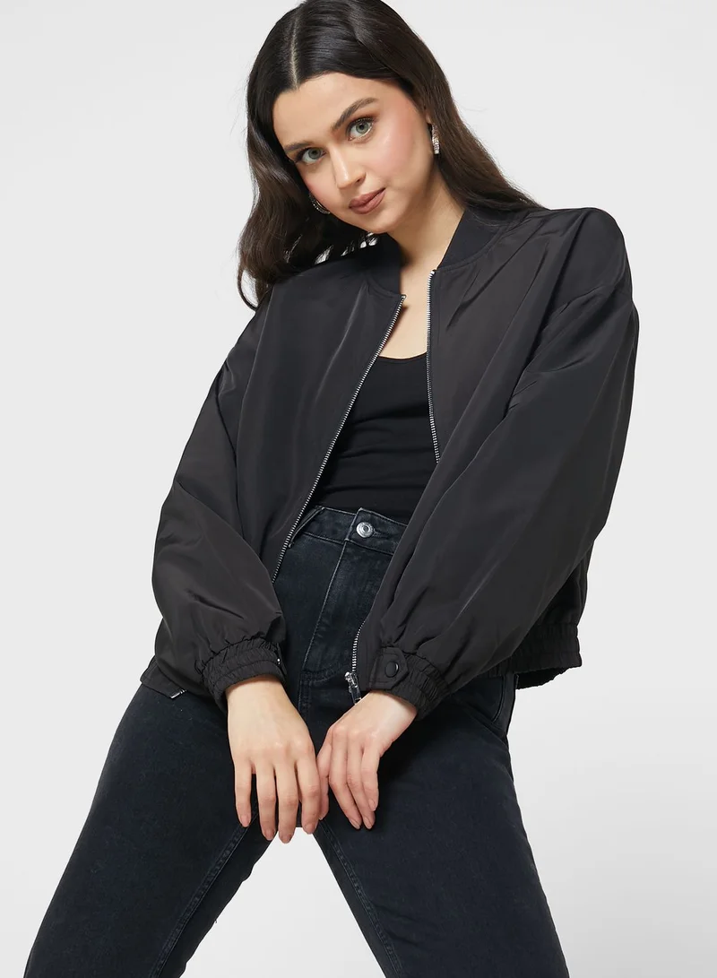VERO MODA Zip Through Bomber Jacket