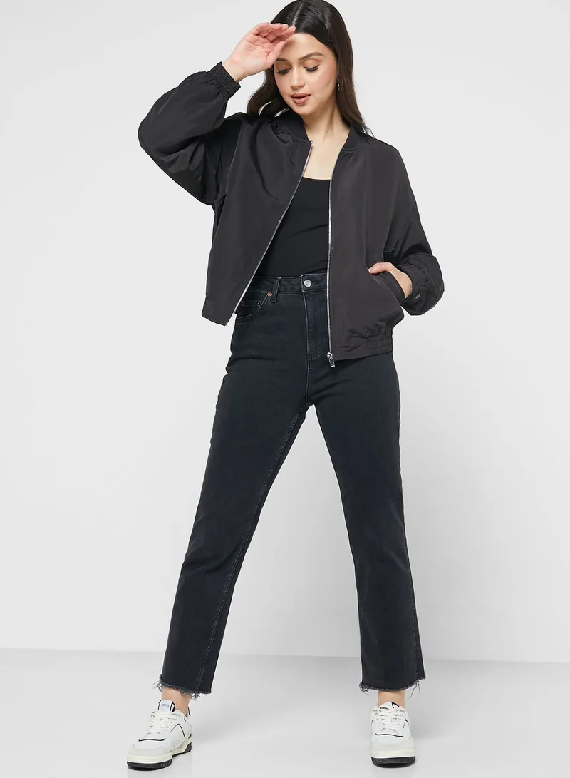 VERO MODA Zip Through Bomber Jacket
