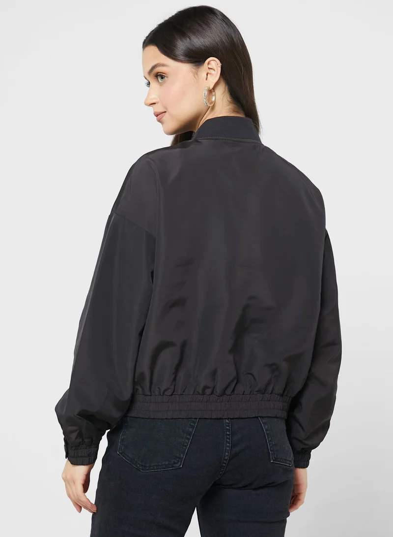 VERO MODA Zip Through Bomber Jacket