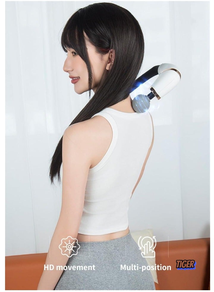 TIGER Revolutionary U-Shaped Back Massager with Extended Handle – Deep Tissue Pain Relief Massage Gun for Neck, Shoulders, Legs & Full Body – Powerful Handheld Massage Tool for Relaxation, Stress Relief & Muscle Recovery – Perfect for Home Use and Post-Workout Relief - Image 2