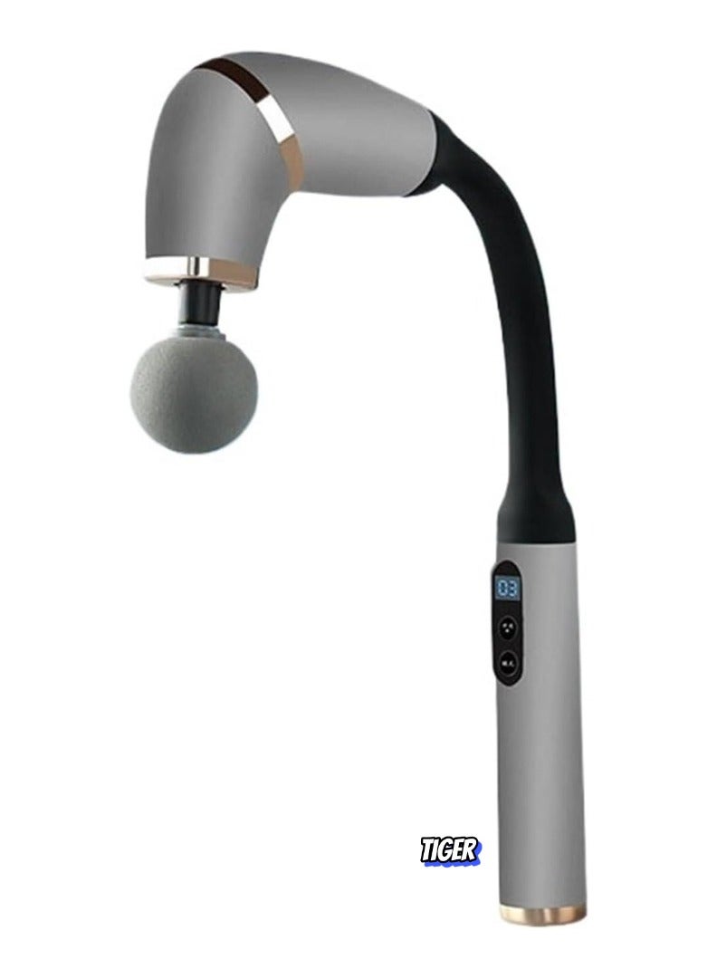 TIGER Revolutionary U-Shaped Back Massager with Extended Handle – Deep Tissue Pain Relief Massage Gun for Neck, Shoulders, Legs & Full Body – Powerful Handheld Massage Tool for Relaxation, Stress Relief & Muscle Recovery – Perfect for Home Use and Post-Workout Relief - Image 1