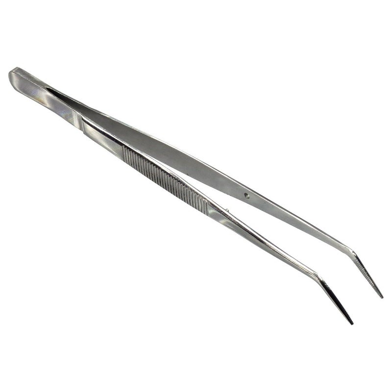 HTS 171C6 6.25" Curved Stainless Steel College Tweezers - Image 4
