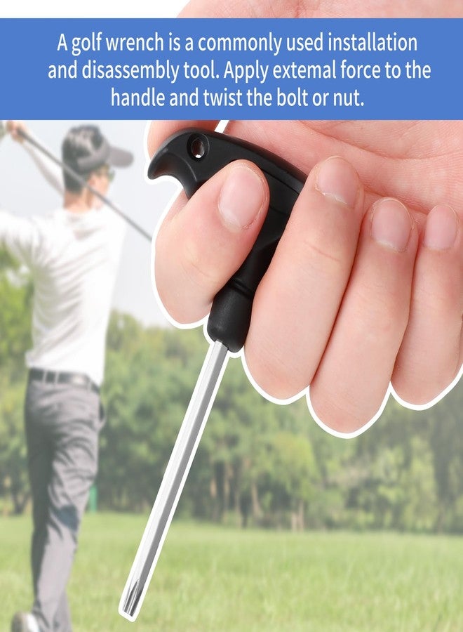 Sliverdew Golf Club Wrenches Tools Golf Torque Wrench Golf Head Adjustment Tool Stainless Steel Golf Club Driver Torque Tool with Plastic Handle, T20, Black - Image 5
