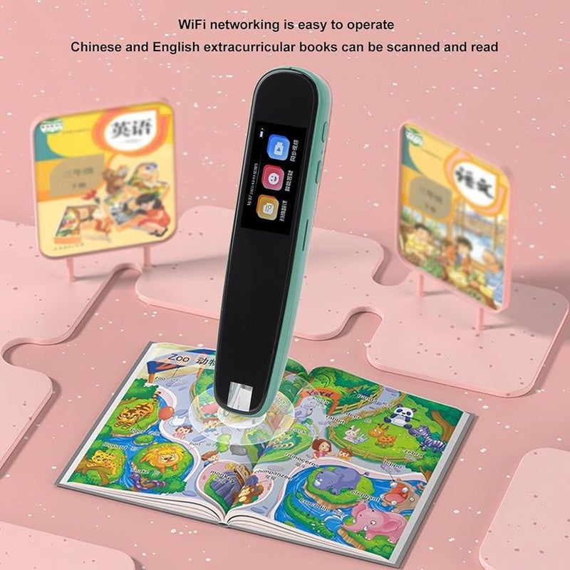 Green Scanning Pen Reader Translator Dictionary for Students Language Learning Portable - Image 4