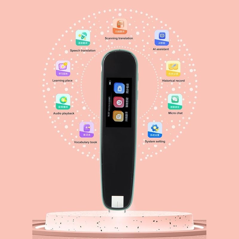 Green Scanning Pen Reader Translator Dictionary for Students Language Learning Portable - Image 3