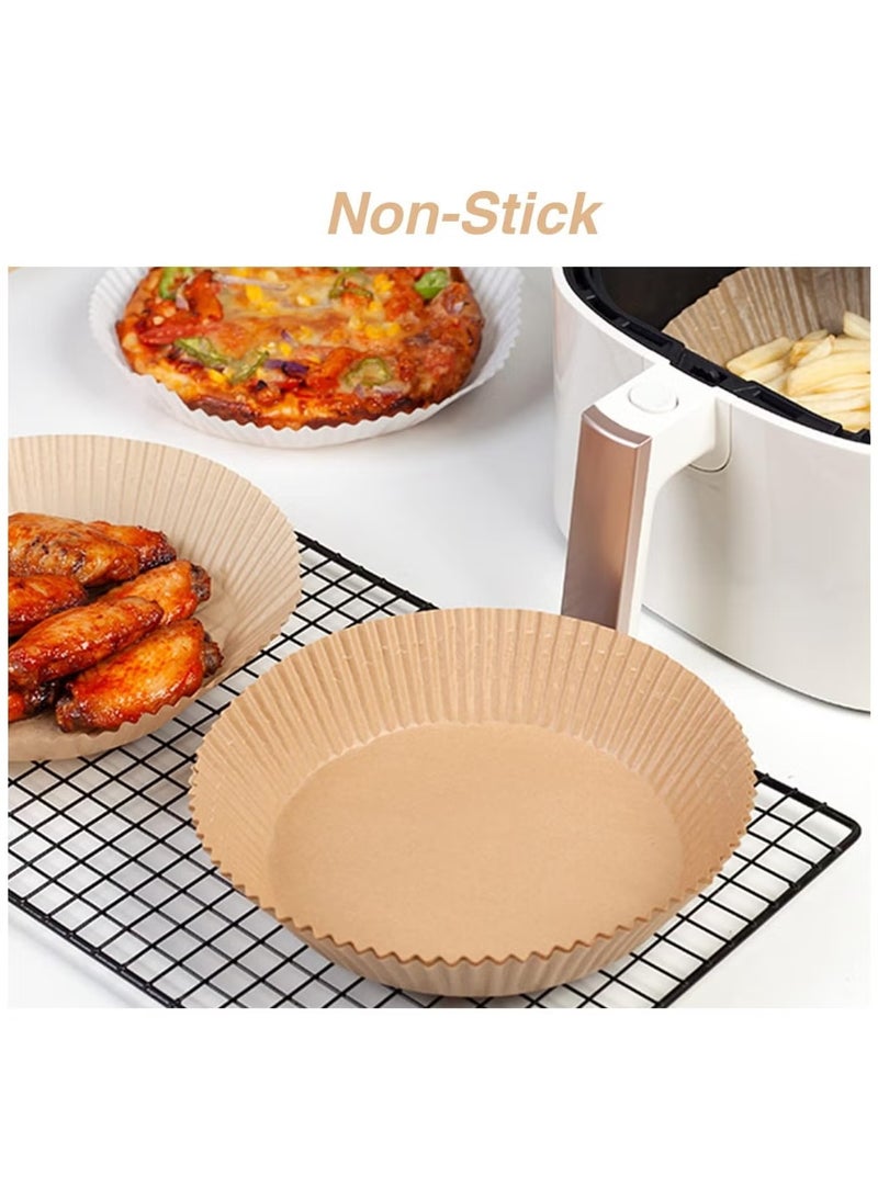Air Fryer Paper 100pcs Round Disposable Liners Non Stick Oil Proof Heat Resistant Baking Paper for Air Fryer Oven Cooking - Image 4