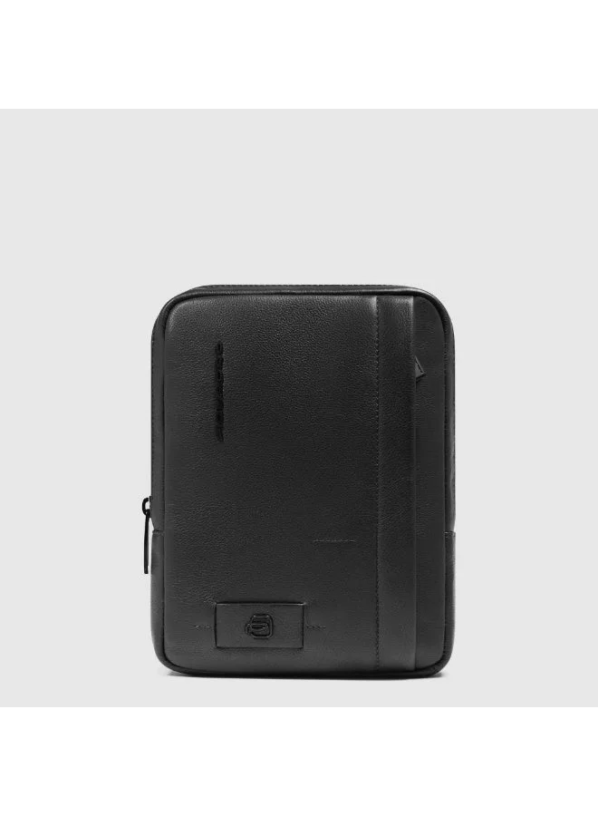 PIQUADRO Piquadro CA3084W137 Men's Leather Crossbody Bag 9 Inch with iPad Mini Compartment, RFID Protection