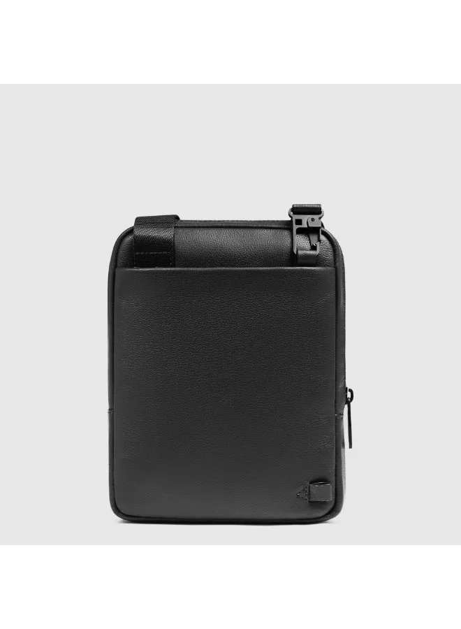 PIQUADRO Piquadro CA3084W137 Men's Leather Crossbody Bag 9 Inch with iPad Mini Compartment, RFID Protection