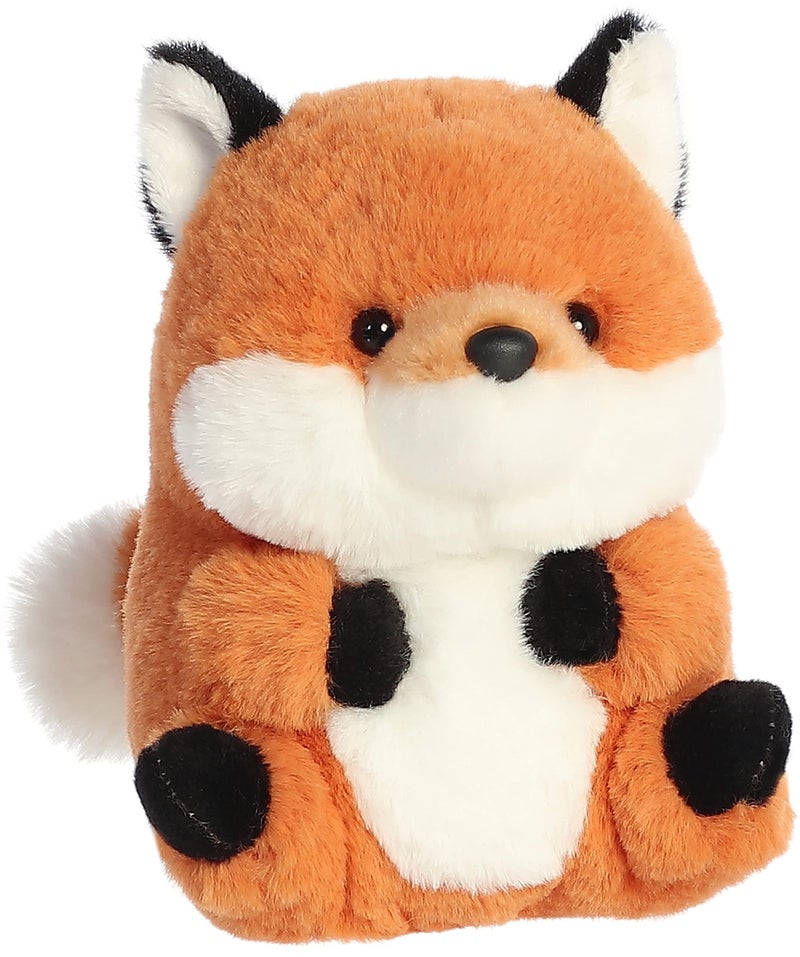 Aurora Round Rolly Pet Finley Fox Stuffed Animal  Adorable Companions  OnTheGo Fun  Orange 5 Inches - Image 2