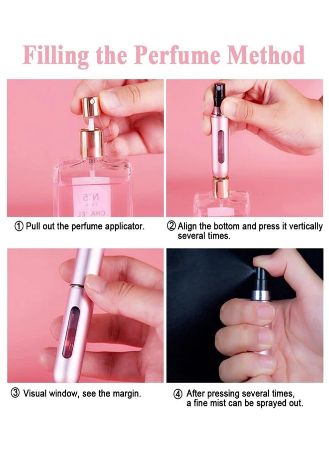 3-Piece Mini Portable Refillable Perfume Storage Bottle Set, Made Of High-Quality Aluminum, and The Inside Of The Glass, Double Protection and You Can Carry Your Favorite Scents Effortlessly - Image 5