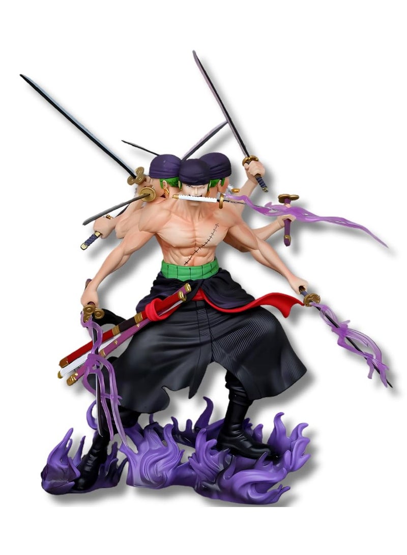 عام مجسم الفعل، مجسم شخصية الأنمي (One Piece)، مجسم البحار المطارد زورو، مجسم زورو الأنمي الفاخر، مجسم رورونوا زورو أسورا، مجسمات أنمي - Image 1