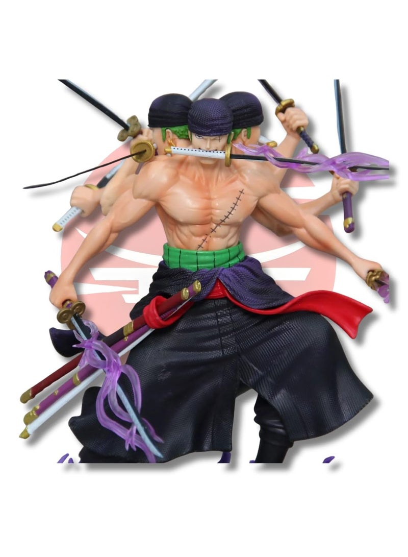 عام مجسم الفعل، مجسم شخصية الأنمي (One Piece)، مجسم البحار المطارد زورو، مجسم زورو الأنمي الفاخر، مجسم رورونوا زورو أسورا، مجسمات أنمي - Image 2