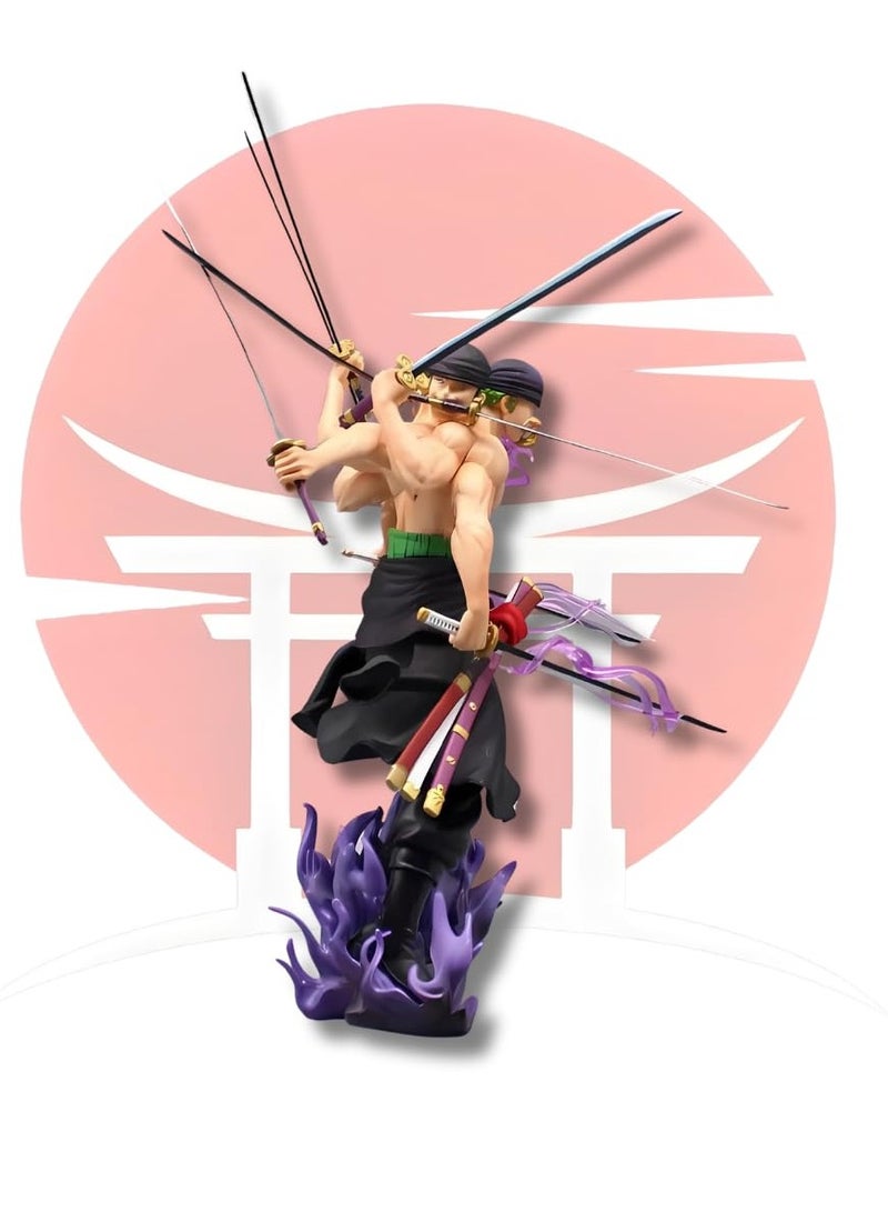 عام مجسم الفعل، مجسم شخصية الأنمي (One Piece)، مجسم البحار المطارد زورو، مجسم زورو الأنمي الفاخر، مجسم رورونوا زورو أسورا، مجسمات أنمي - Image 3
