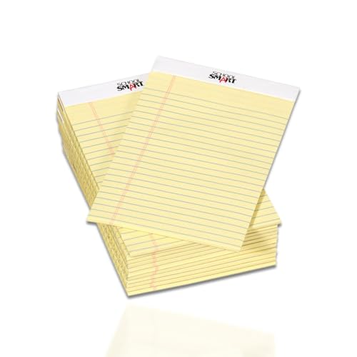 School Smart دفتر قانوني صغير من سكول سمارت، 5 × 8 بوصات، 50 ورقة لكل منها، أصفر كناري، عبوة من 12 - Image 5