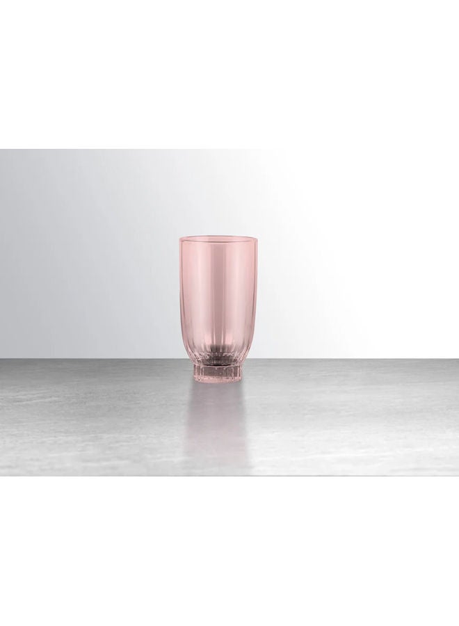 Pasabahce 6 Piece Amore Highball Glass Set 400 cc Pink - Image 2