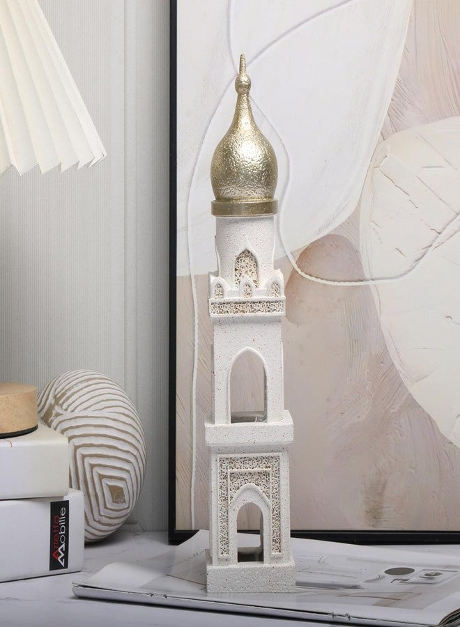 Islamic Cultural Decor Collection - Handcrafted Resin Mosque Models & Tower Ornaments for Home/Office Display Ramadan Decoration (Tower 1) - Image 3