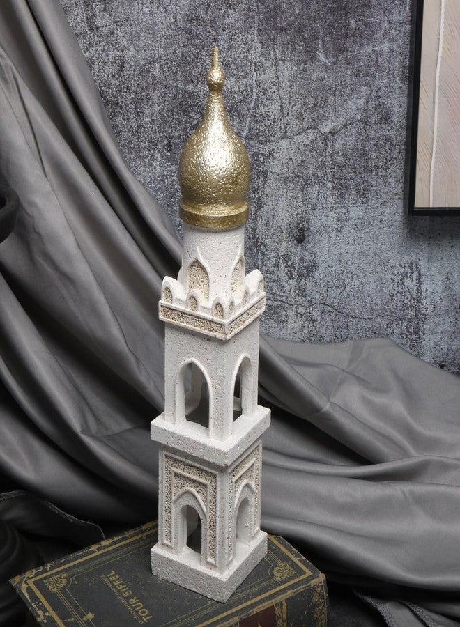 Islamic Cultural Decor Collection - Handcrafted Resin Mosque Models & Tower Ornaments for Home/Office Display Ramadan Decoration (Tower 1) - Image 4
