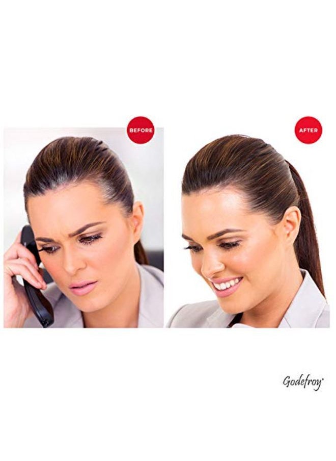 Godefroy Hair Color Kit For Spot Coloring, Covers Up Gray Hairs, Dark Brown, 4-Application Kit  - Image 1