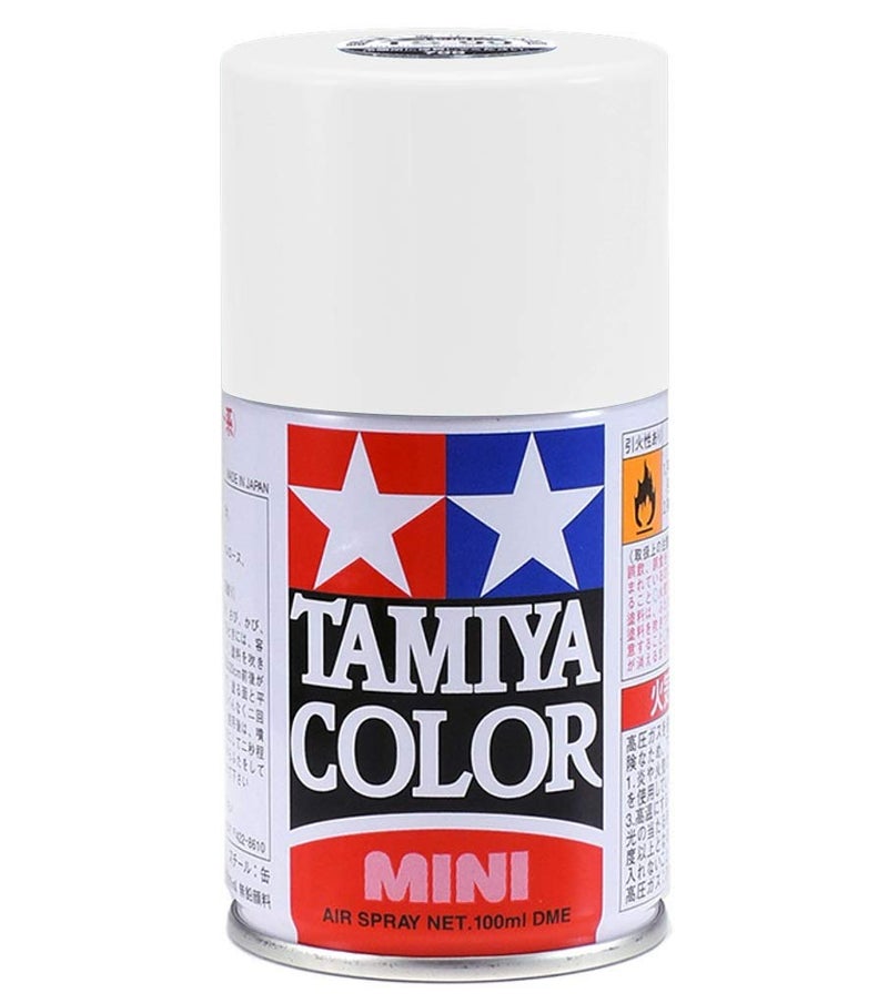 Tamiya TS-101 Base White 100ml Spray Can TAM85101 Lacquer Primers & Paints - Image 2