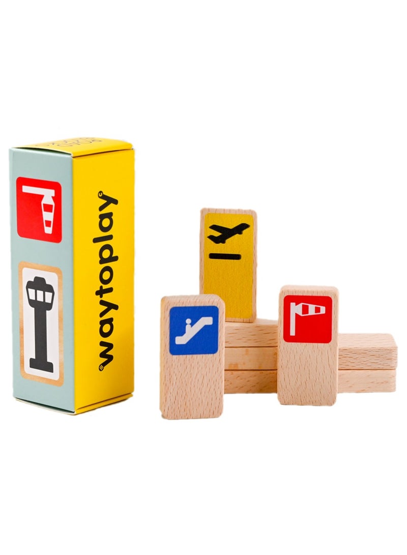 Waytoplay Roadblocks Set Airport Signs - Image 1