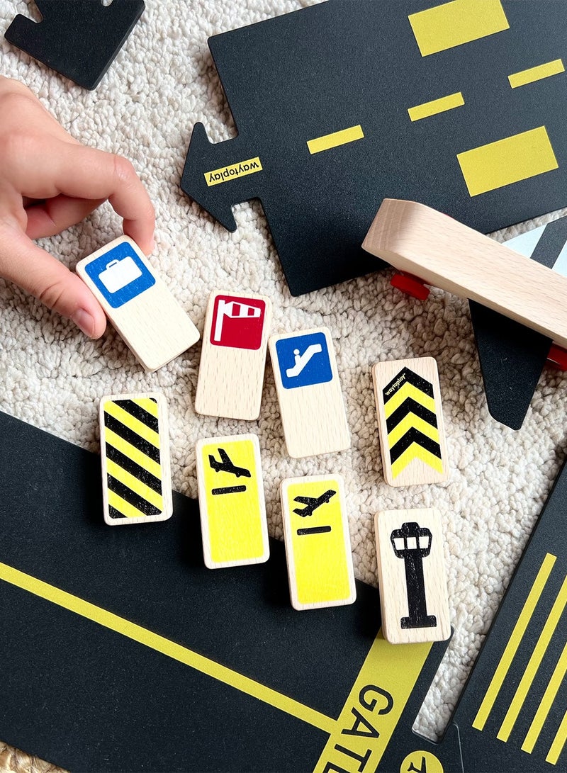 Waytoplay Roadblocks Set Airport Signs - Image 5