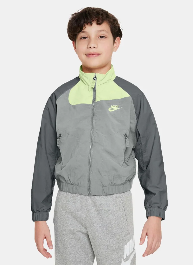 نايكي Kids' Sportswear Amplify Full-Zip Jacket (Older Kids)