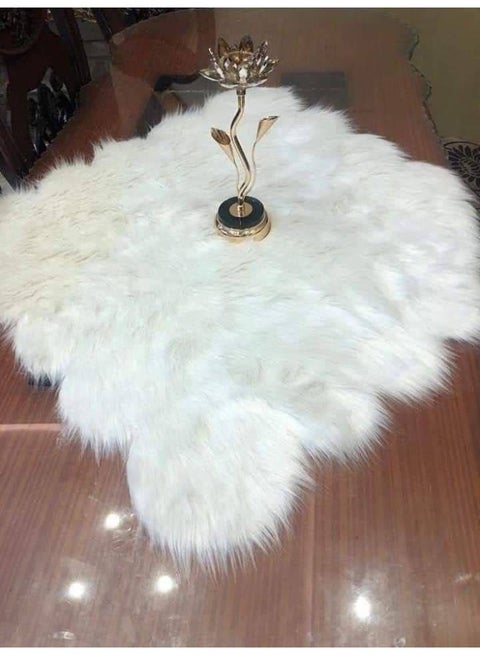 رانر فرو ابيض90*90للسفره او البوفيه