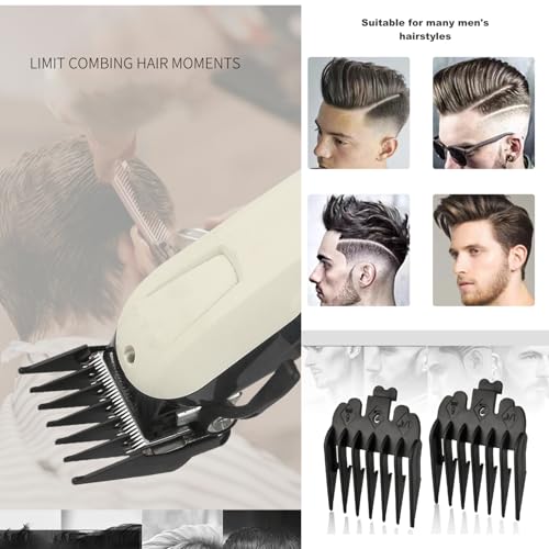 GCFTIFF 8pcs Guide Comb Set, Professional Hair Clipper Guards Cutting Guides Fits for Most Clippers (46 * 38mm),Clipper Combs Replacement for Increased Cutting Performanc - Image 2