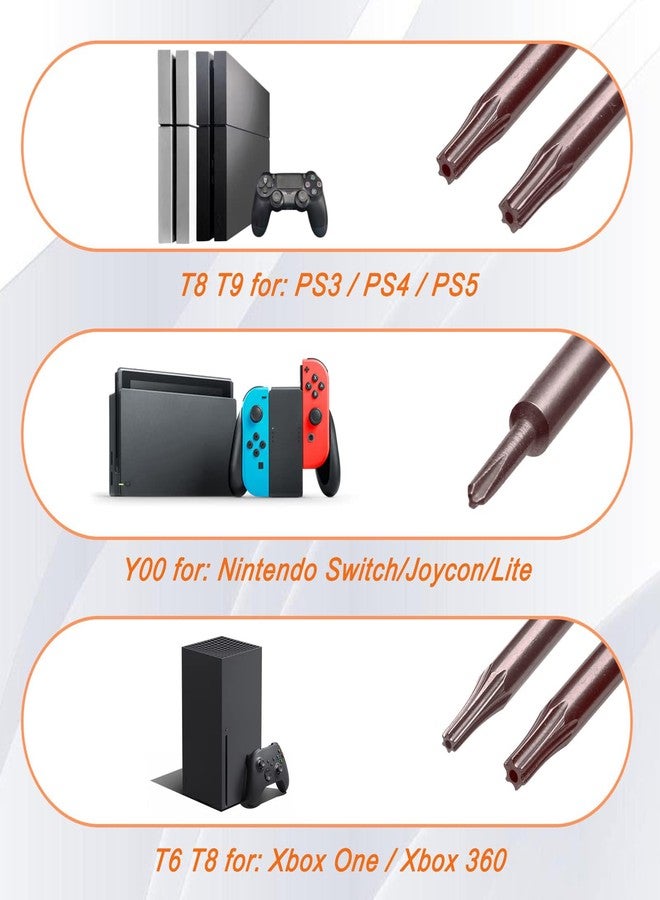 جوريست مفك براغي دقيق فردي من JOREST، T5 Torx Security مع Spudger، أداة لأجهزة PS3/4/5، وSwitch، وXbox، وWii، والكمبيوتر المحمول، وMacbook، وما إلى ذلك، لإصلاح وتنظيف واستبدال الأجزاء - Image 5