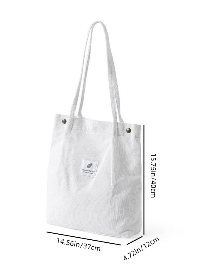 Unisex Large Capacity Shopping Bag, Men's/Women's Canvas Handbag Tote Bags Clutch Bag, Large Capacity Shoulder Bag Side Bag Carry Bag Satchel Bag for Girls/Boys/ Students/Ladies/Teenager/Children - Image 3