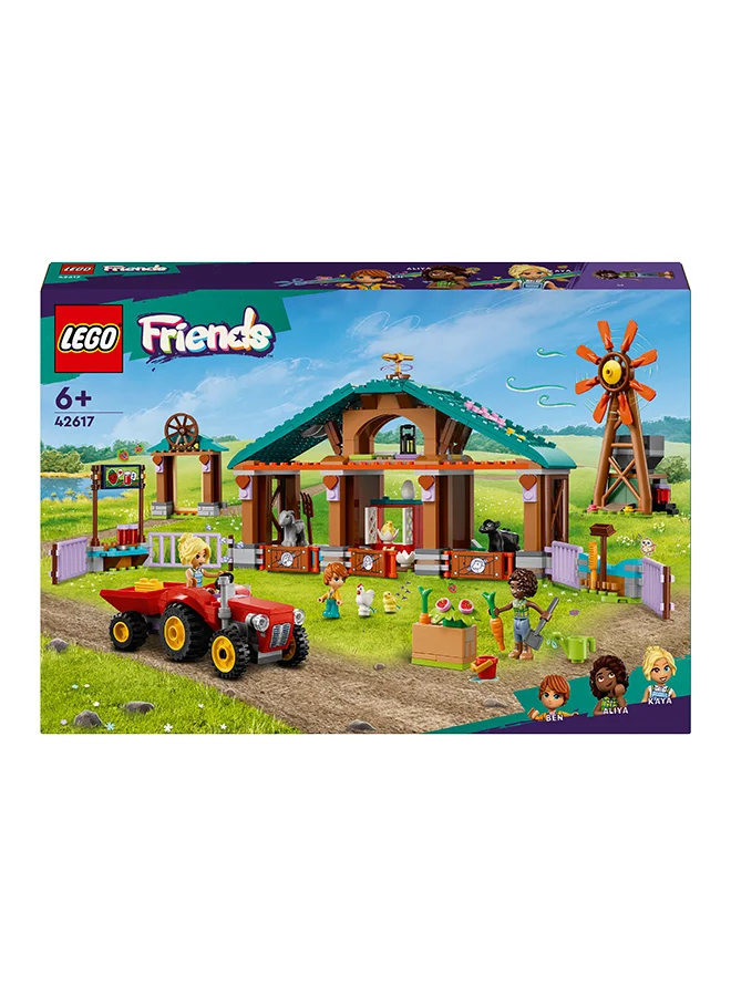 ليغو 42617 Friends Farm Animal Sanctuary Toy, Gift Idea For Kids, Girls And Boys Aged 6 Years And Over, Playset With 3 Character Figures And 5 Animals (489 Pieces)