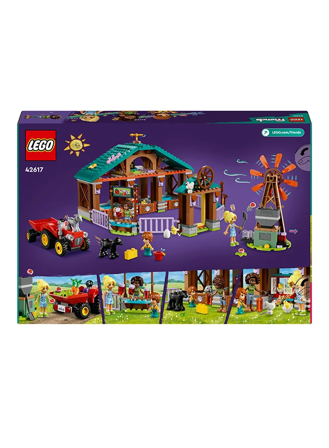 ليغو 42617 Friends Farm Animal Sanctuary Toy, Gift Idea For Kids, Girls And Boys Aged 6 Years And Over, Playset With 3 Character Figures And 5 Animals (489 Pieces)