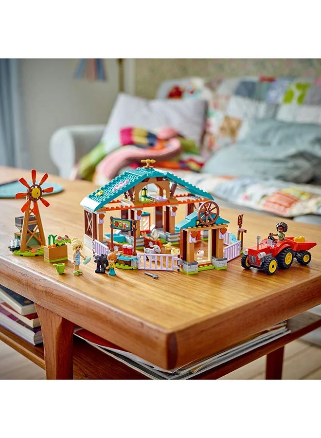 ليغو 42617 Friends Farm Animal Sanctuary Toy, Gift Idea For Kids, Girls And Boys Aged 6 Years And Over, Playset With 3 Character Figures And 5 Animals (489 Pieces)
