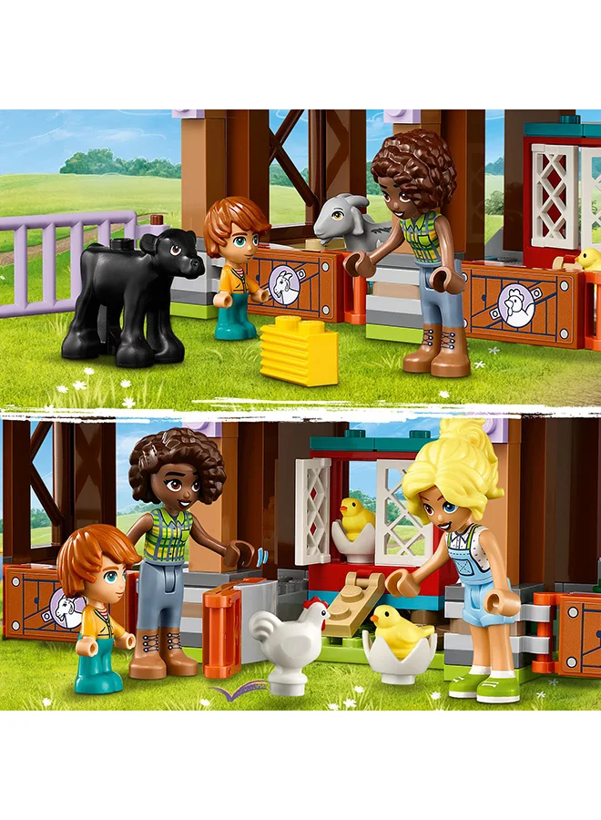 ليغو 42617 Friends Farm Animal Sanctuary Toy, Gift Idea For Kids, Girls And Boys Aged 6 Years And Over, Playset With 3 Character Figures And 5 Animals (489 Pieces)