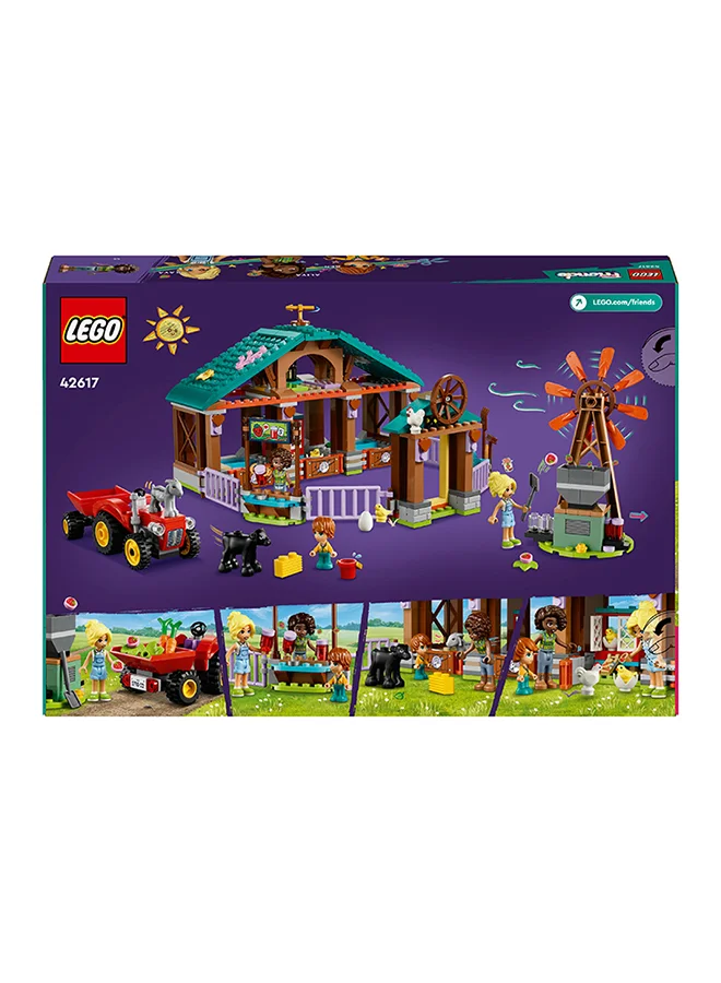 ليغو 42617 Friends Farm Animal Sanctuary Toy, Gift Idea For Kids, Girls And Boys Aged 6 Years And Over, Playset With 3 Character Figures And 5 Animals (489 Pieces)