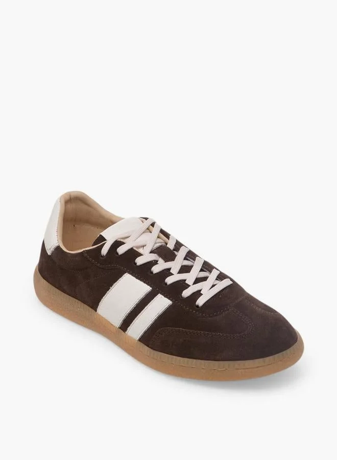 دوتشيني Women Lace-Up Leather Ankle Sneakers