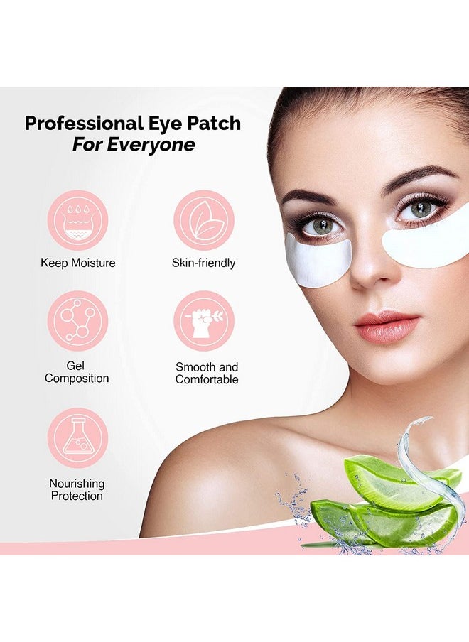 GreenLife - 200 Pairs Greenlife 100% Natural Eyelash Extension Under Eye Gel Pads Patches Kit Collagen Aloe Vera Hydrogel Eye Patches Eyelash Extension Supplies Tools Lash Extension Supplies (100 200 400 Pairs) - Image 1