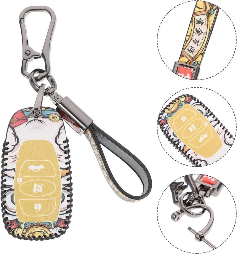 FAVOMOTO Auto Remote Key Case Practical Key Protector Retro Design for for Friends Christmas Birthdays - Image 2