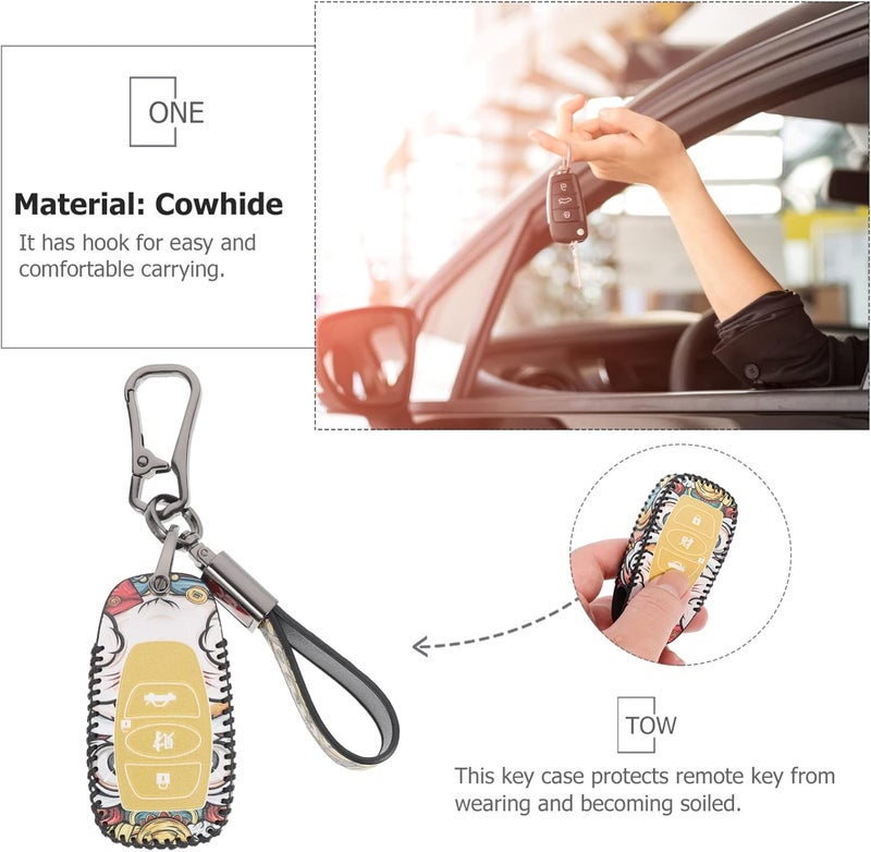 FAVOMOTO Auto Remote Key Case Practical Key Protector Retro Design for for Friends Christmas Birthdays - Image 5