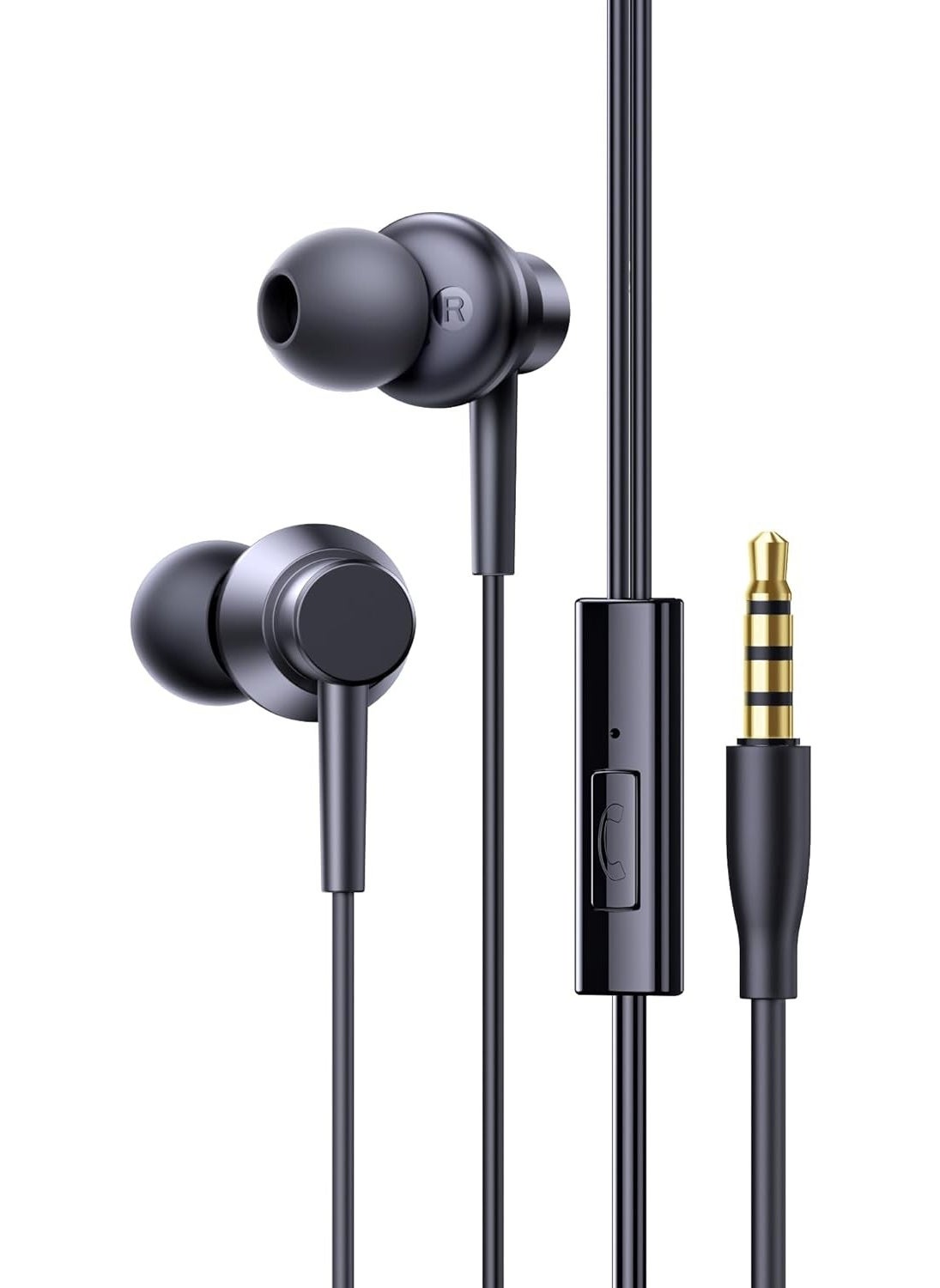 Store Encok HZ11 3.5mm Headphones with Microphone-Black  - Image 1